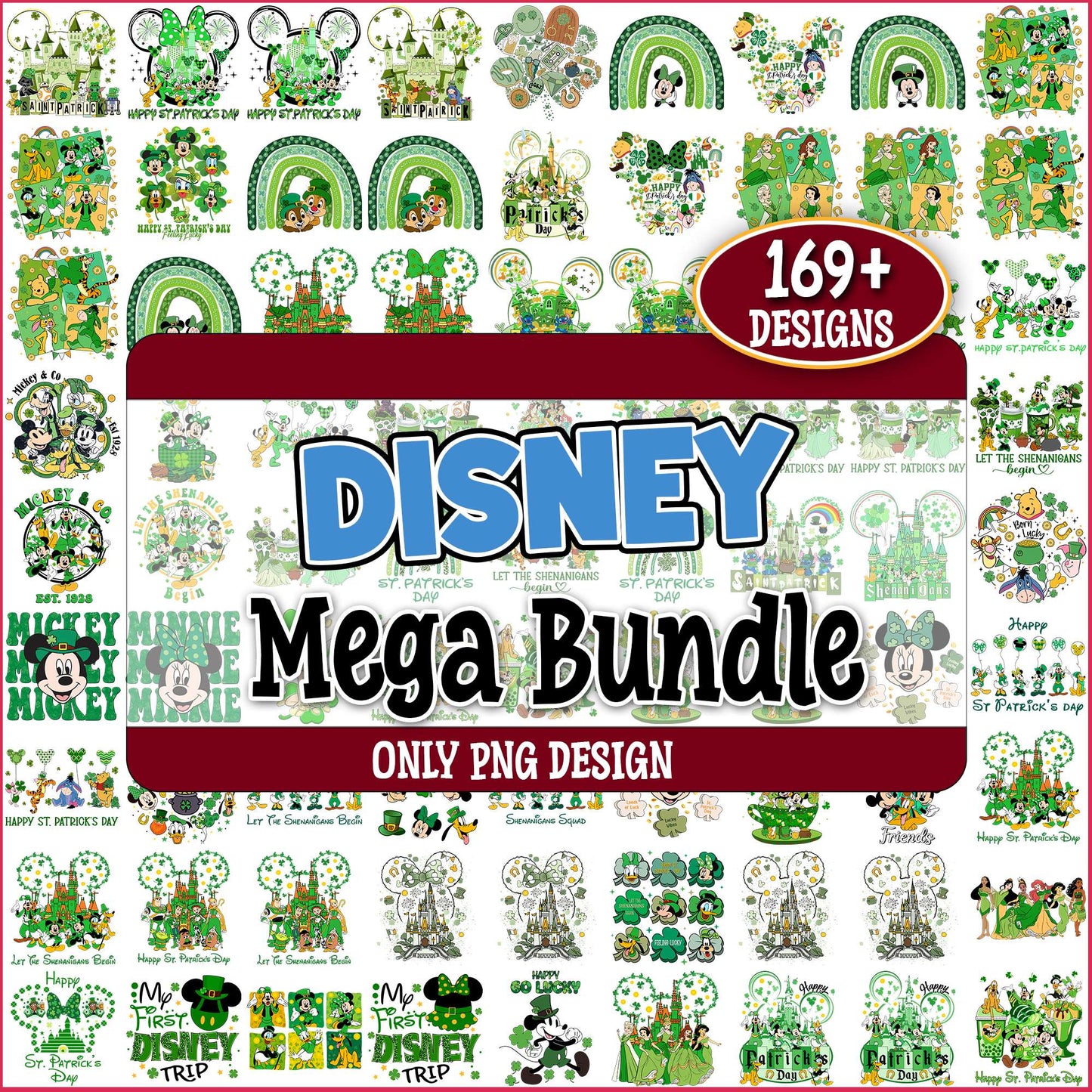 Disney patrick day png bundle