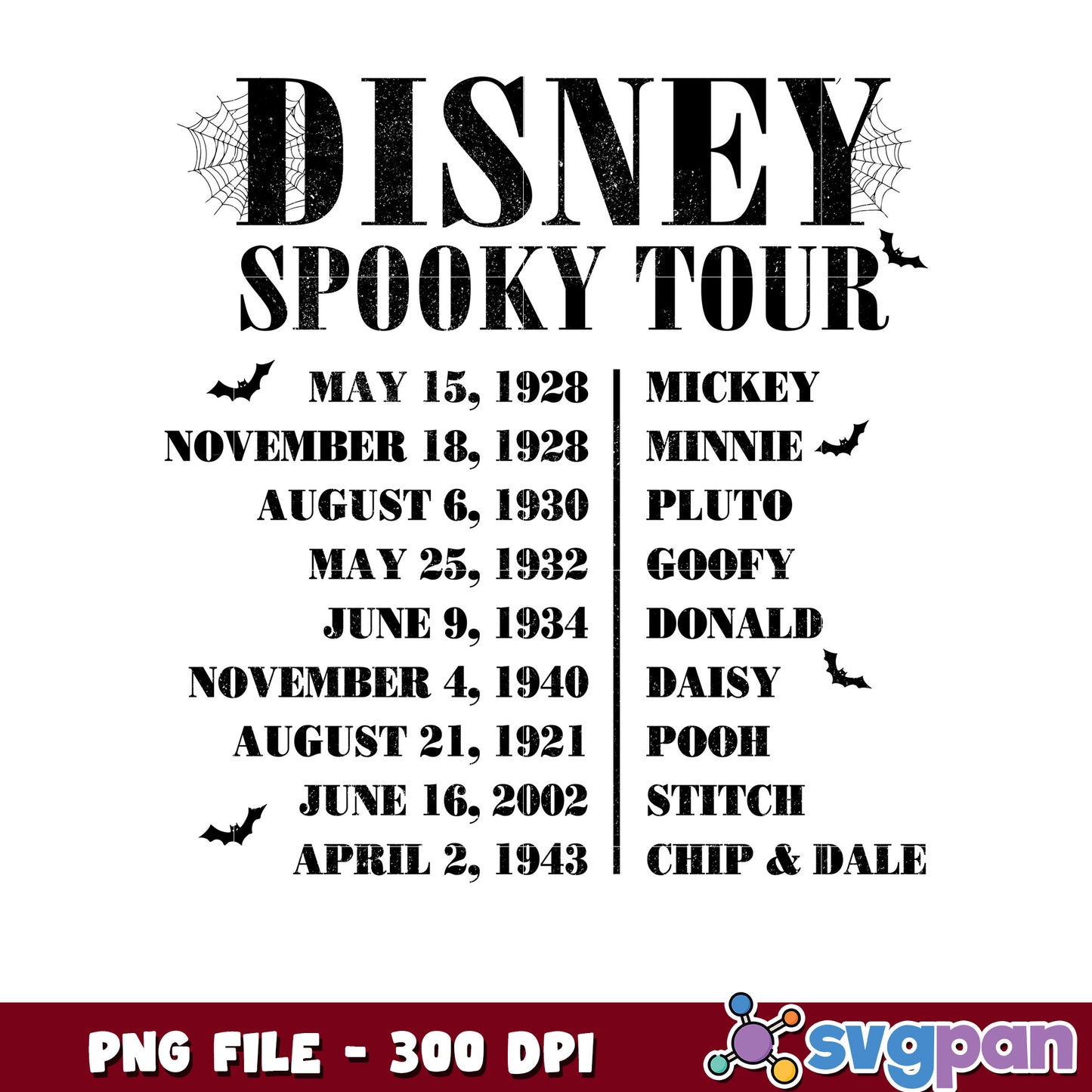 Disney spooky tour list png, trick or treat png, halloween quotes png