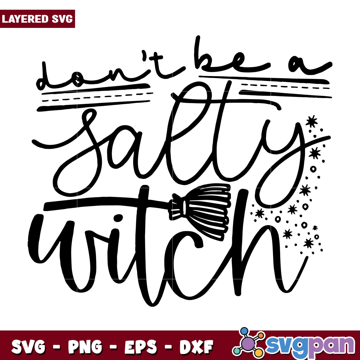 Dont be a salty svg, halloween killers nights svg, spookycharacters svg