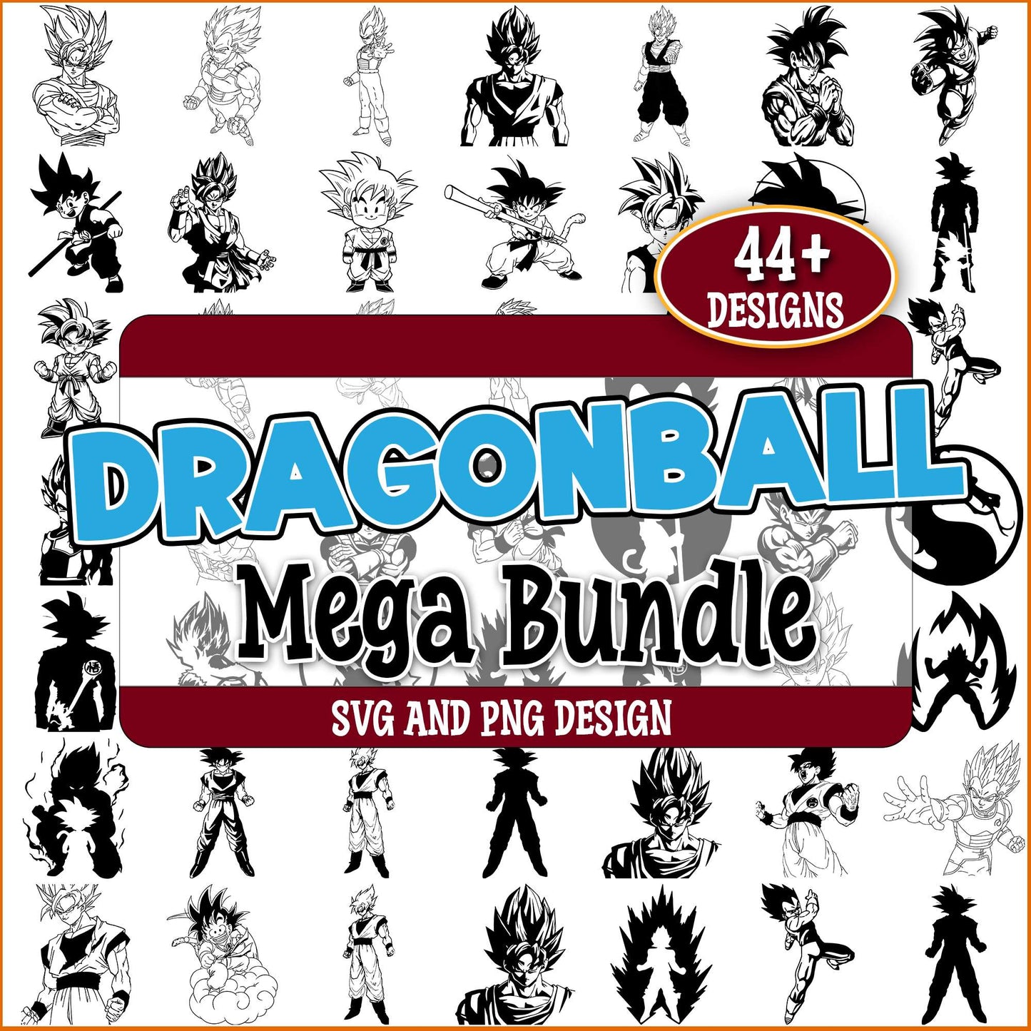 Dragonball image svg bundle