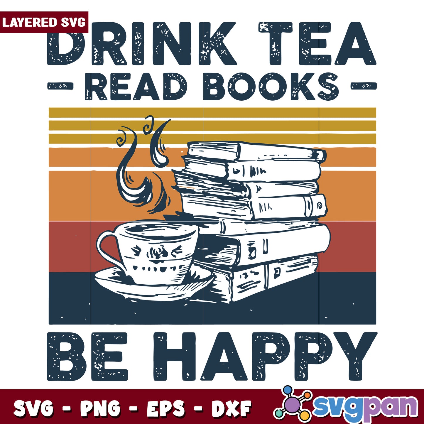 Drink tea read books svg, halloween killers nights svg, spookycharacters svg