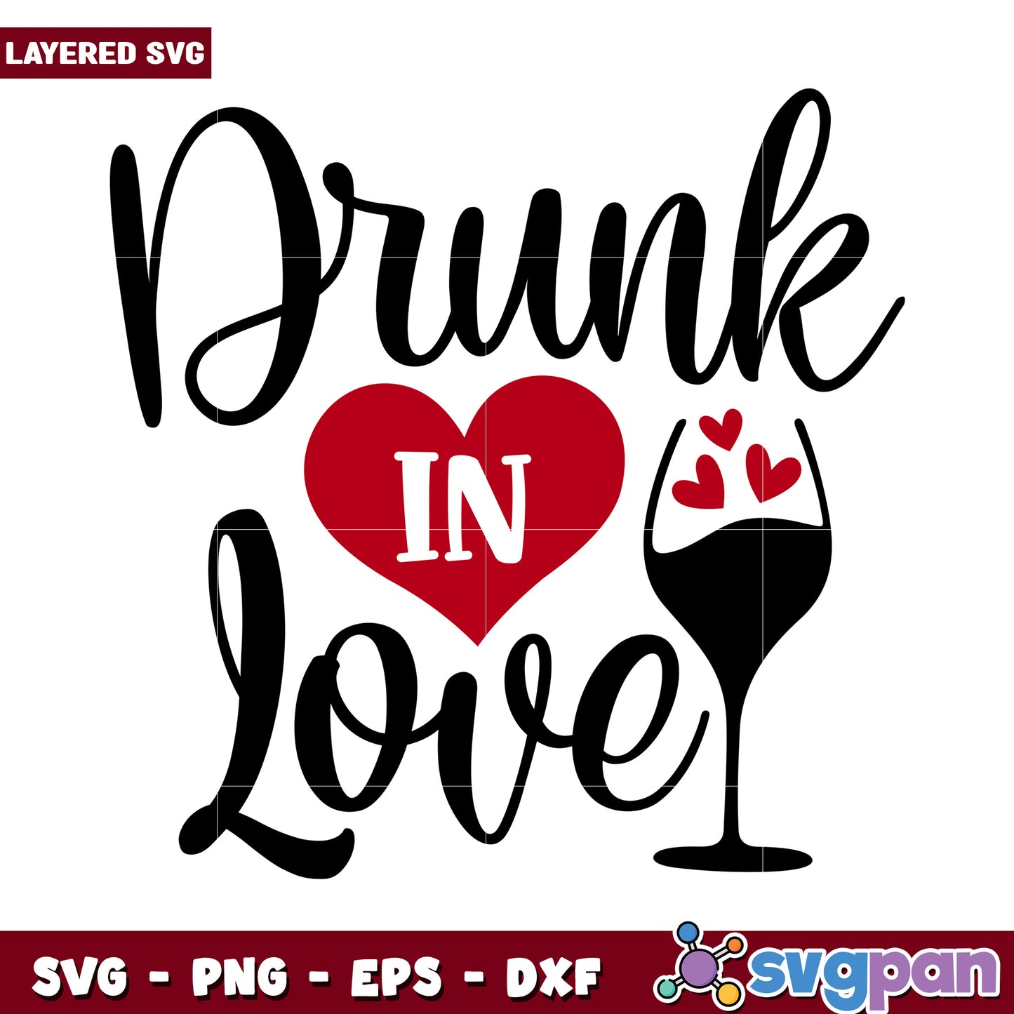 Drunk in Love SVG design for creative projects, perfect for gifts