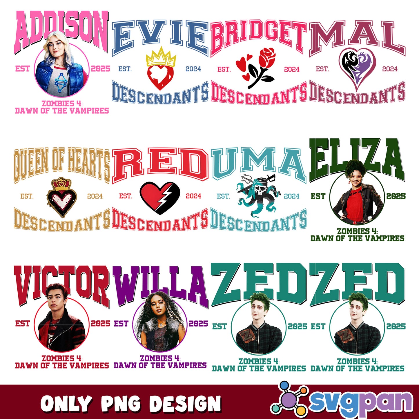 Dz members png bundle