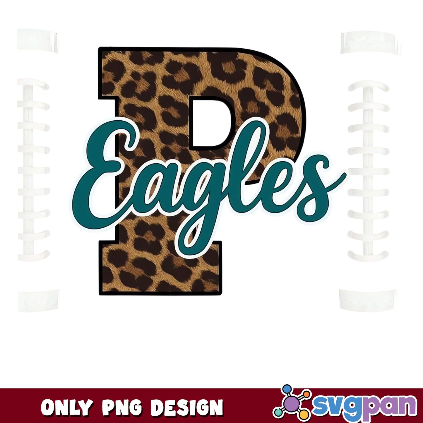 Eagles Leopard Print PNG, Philadelphia Eagles PNG, Football PNG