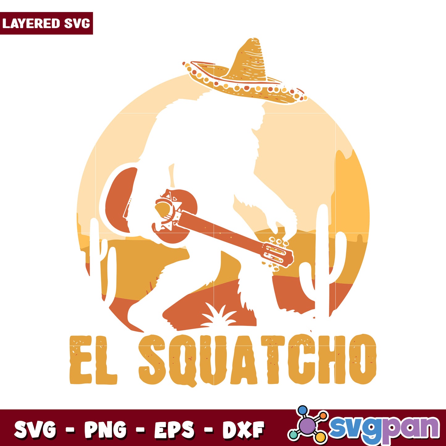 El Squatcho design, perfect for your next creative project
