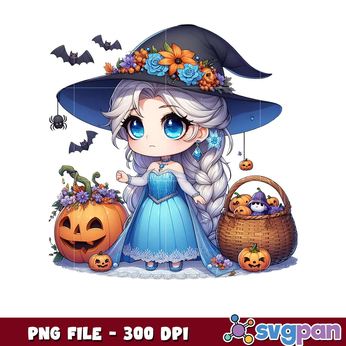 Elsa halloween png, spooky season png, halloween cartoons png