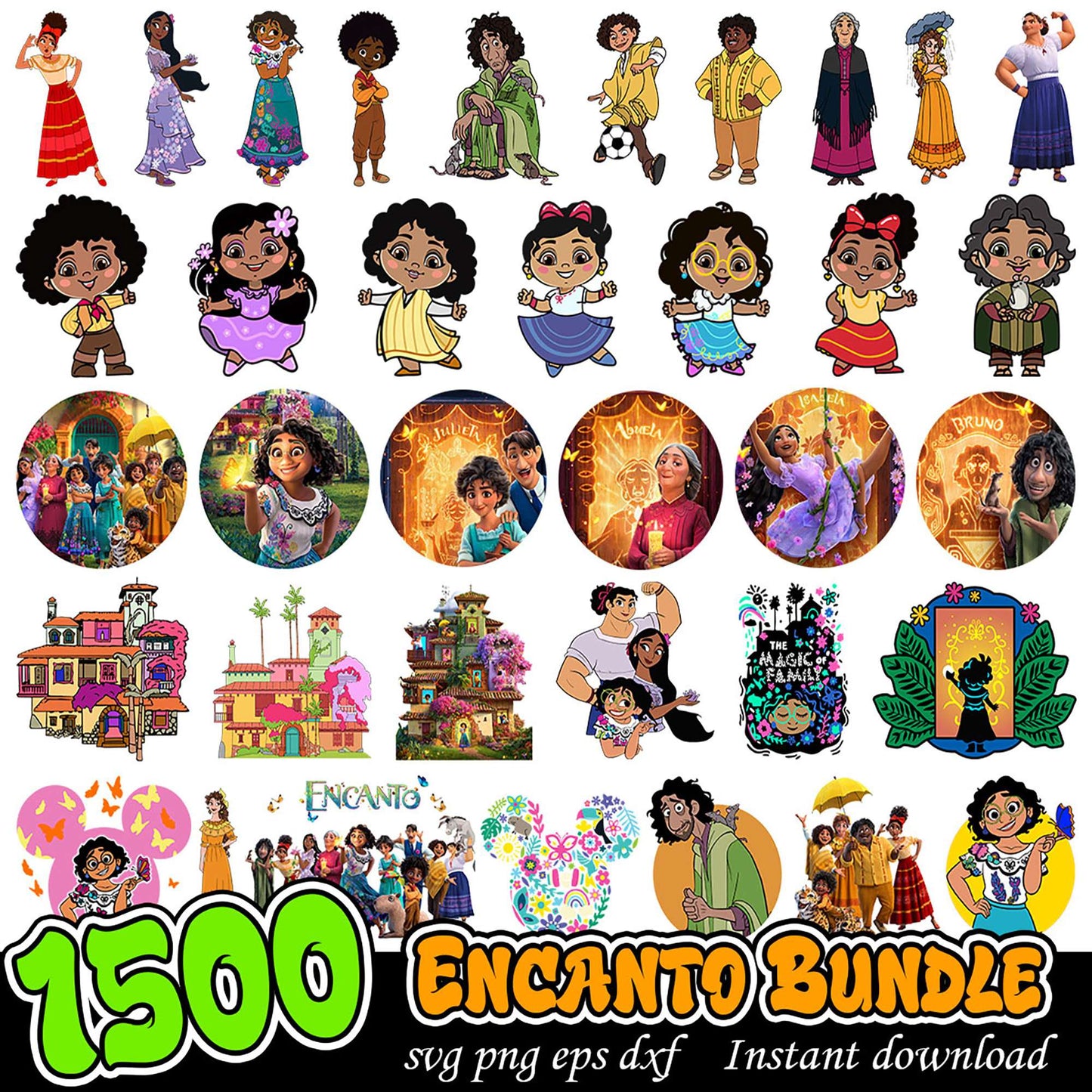 Encanto SVG Bundle 1500+ Images