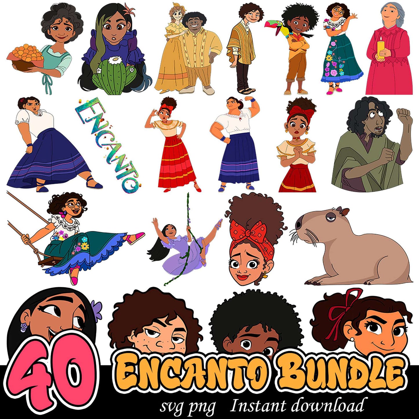 Encanto SVG Bundle 40 Instant Downloads