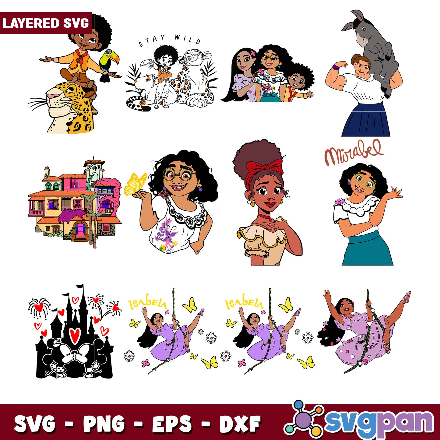 Encanto SVG Bundle Layered Designs