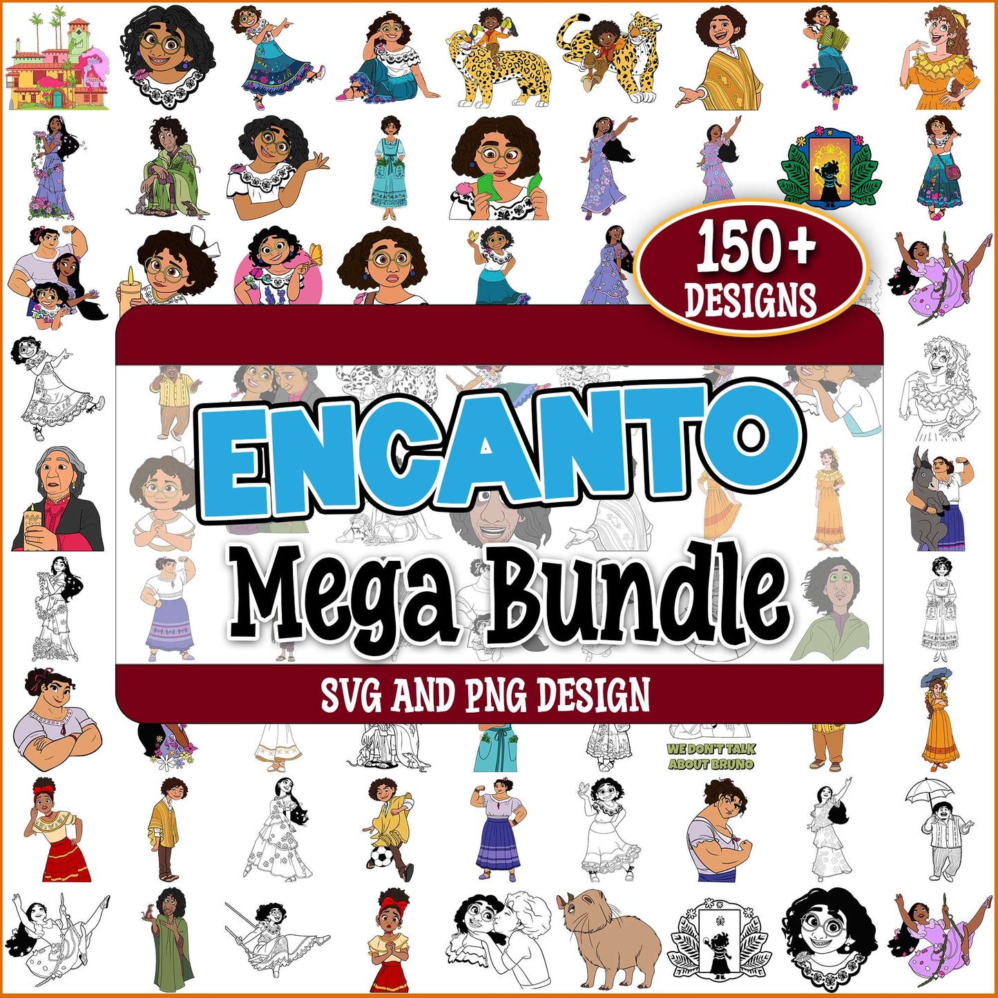 Encanto sketch svg bundle