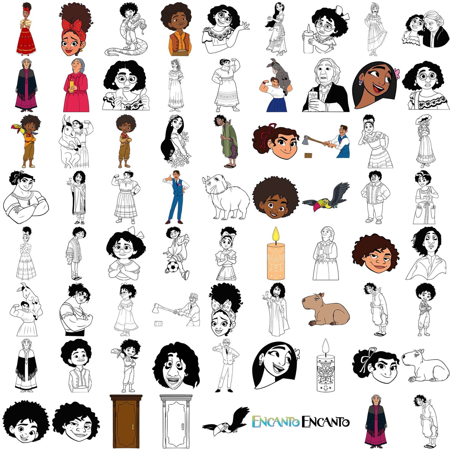 Encanto svg bundle, encanto characters svg, encanto house svg