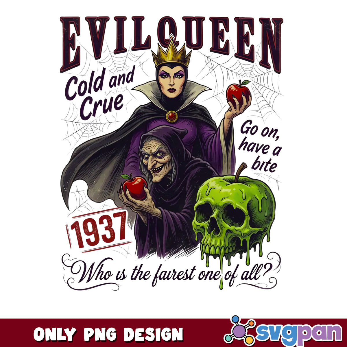 Evil Queen Disney Villain PNG, Snow White Wicked Witch, Halloween PNG