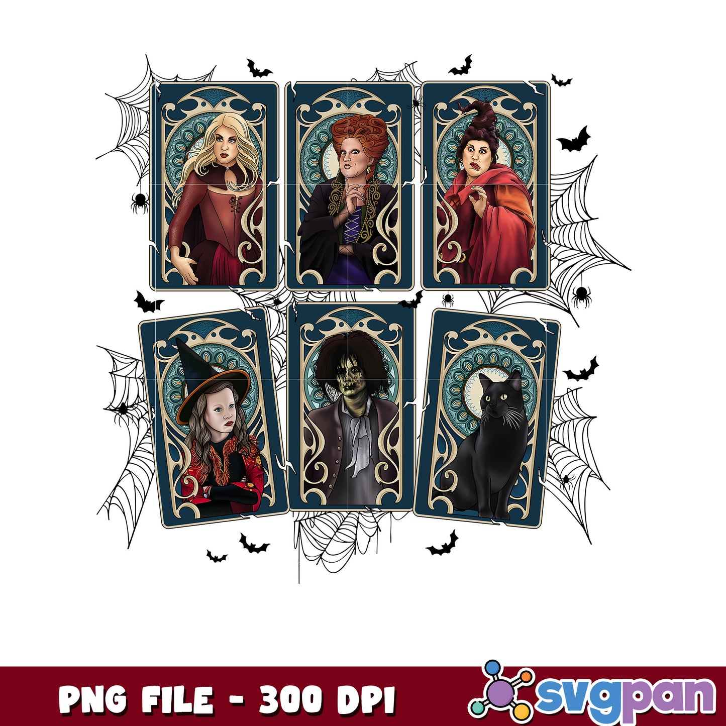 Evil witch halloween design png, horror movie characters png, fall and halloween decor png