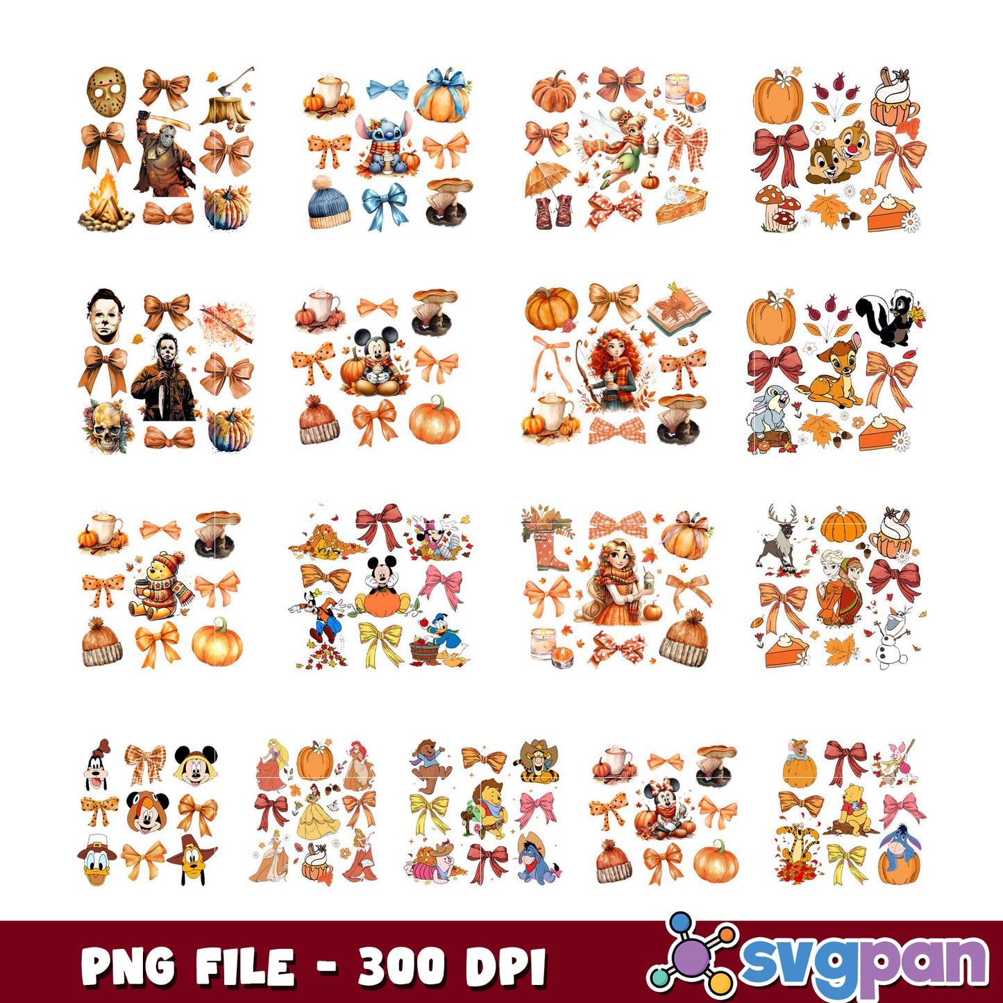 Fall PNG Bundle Disney & Halloween