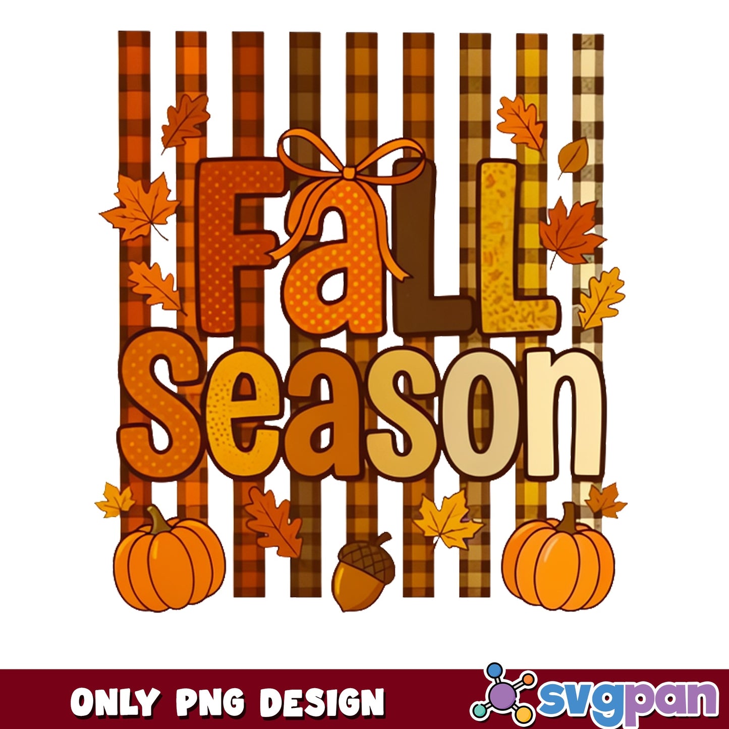 Fall Season PNG, Autumn Pumpkin Leaves PNG, Thanksgiving PNG