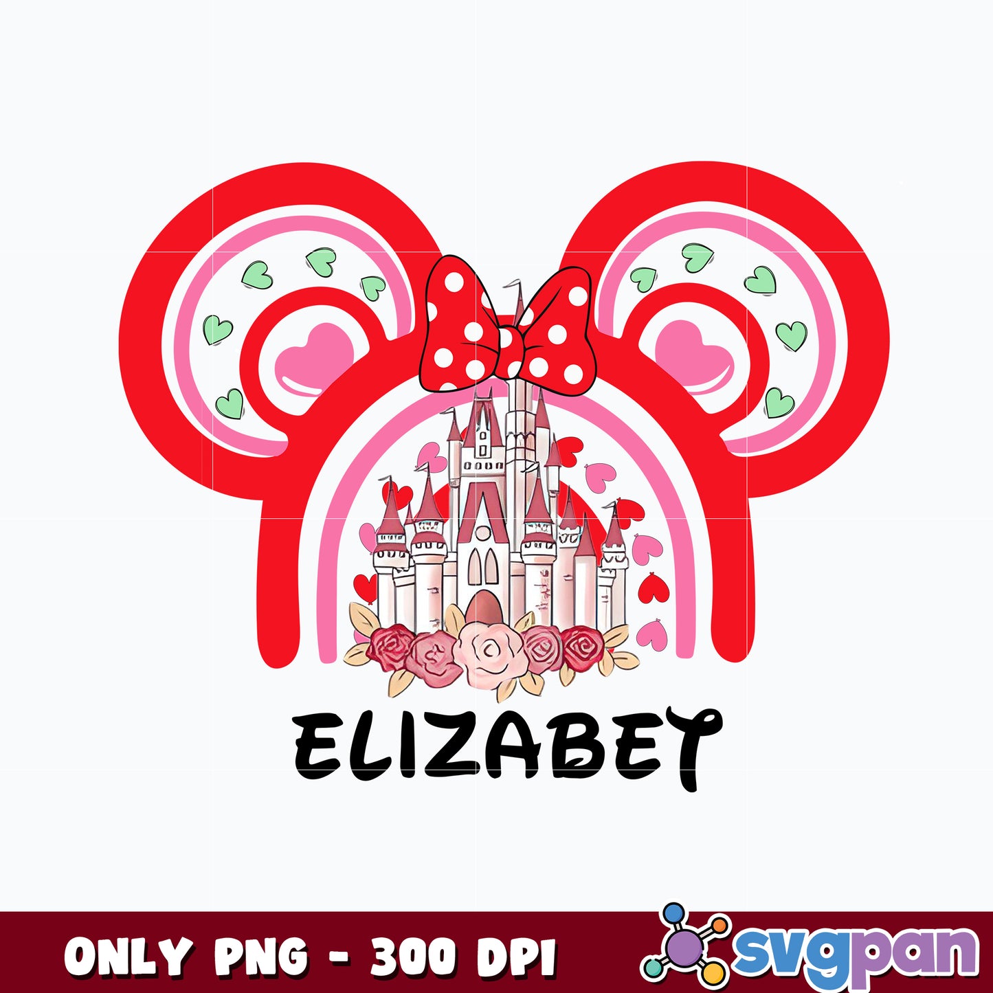 Elizabeth Minnie Mouse Valentines png