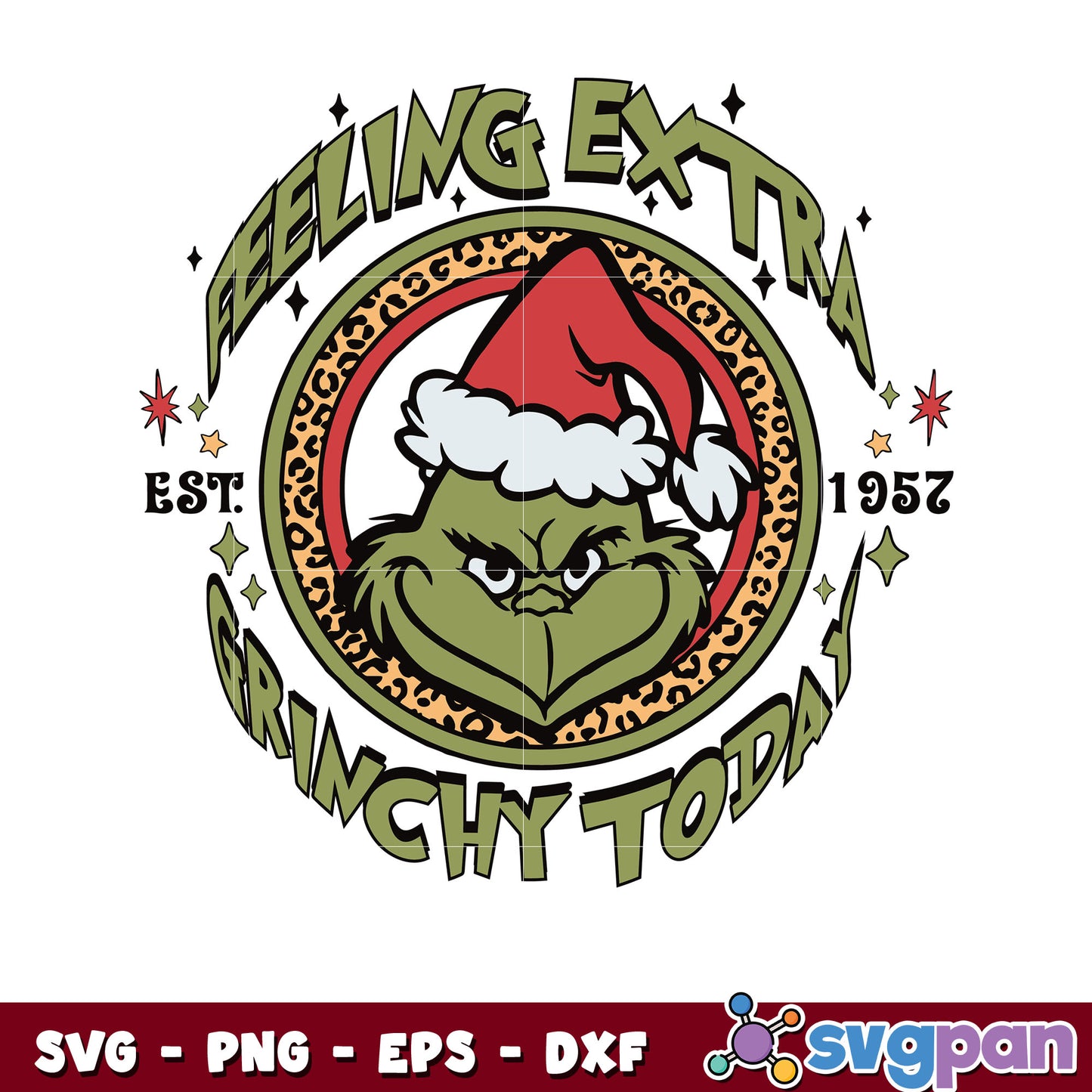 Feeling extra grinchy today est 1952 svg
