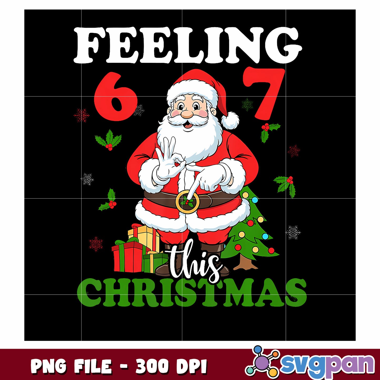 Feeling this christmas png, christmas decor png, funny memes png