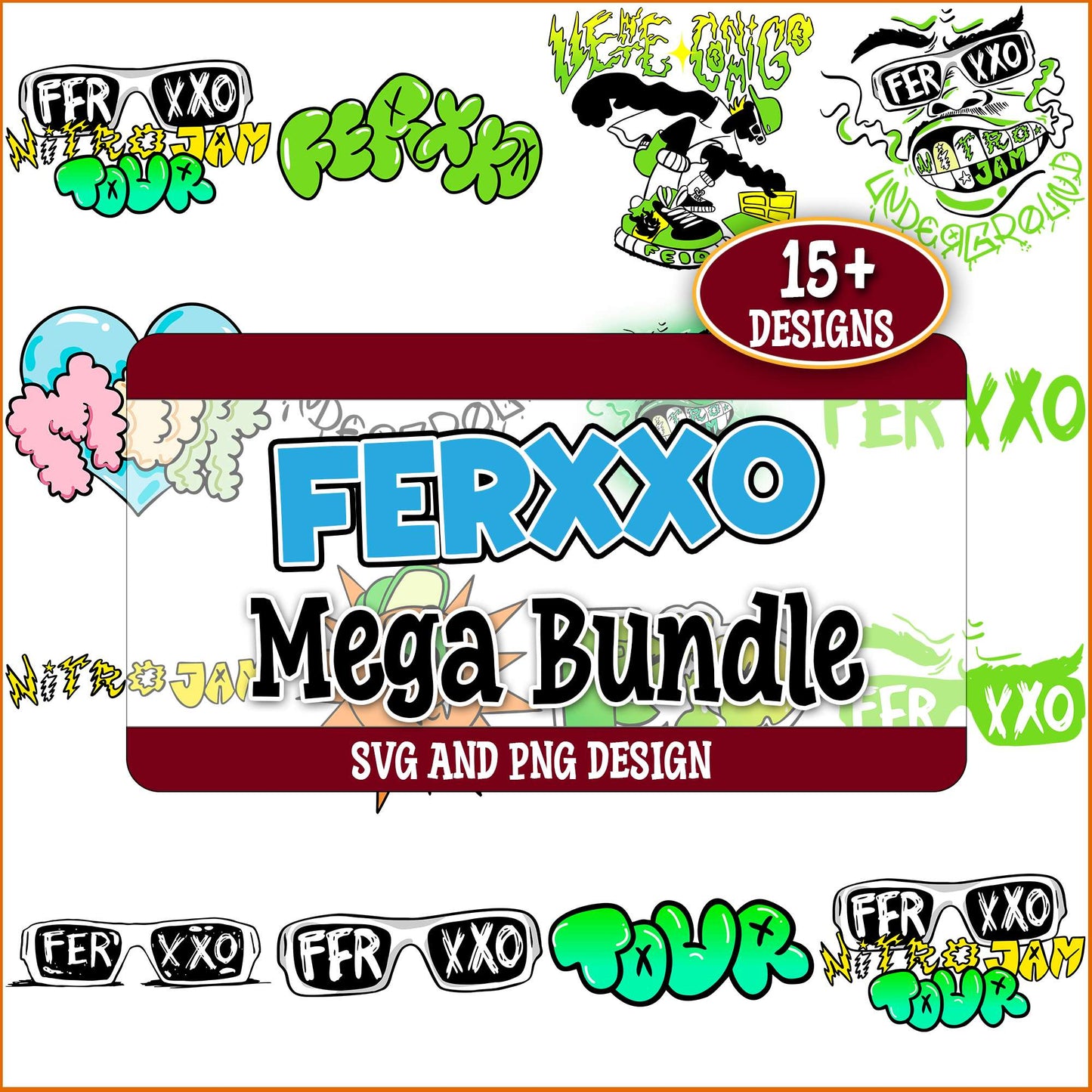 Ferxxo nitro jam tour svg bundle
