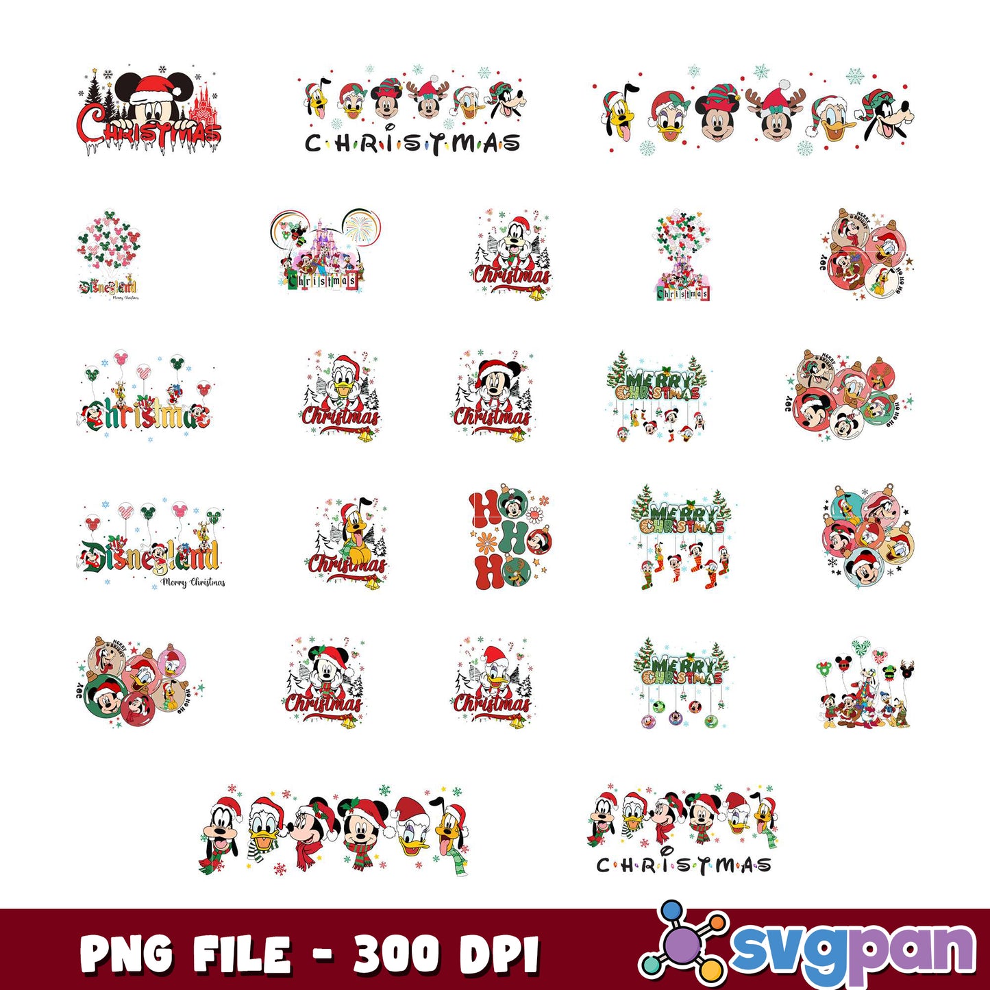 Festive Christmas PNG Bundle for Holiday Designs