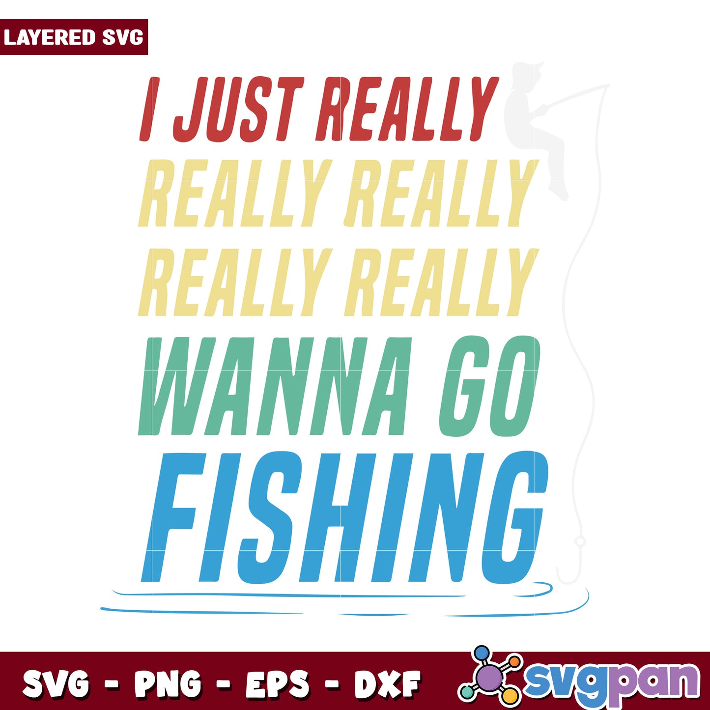Fishing SVG Design for Enthusiasts, Perfect for Crafting Projects