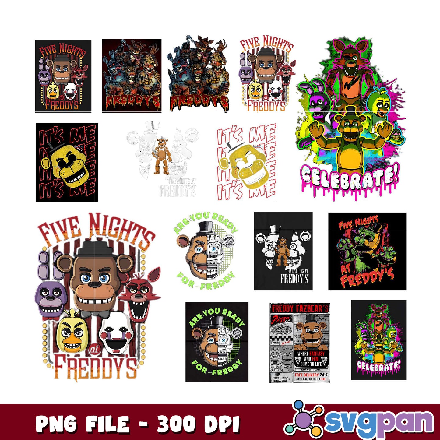 Five Nights at Freddy's PNG Bundle