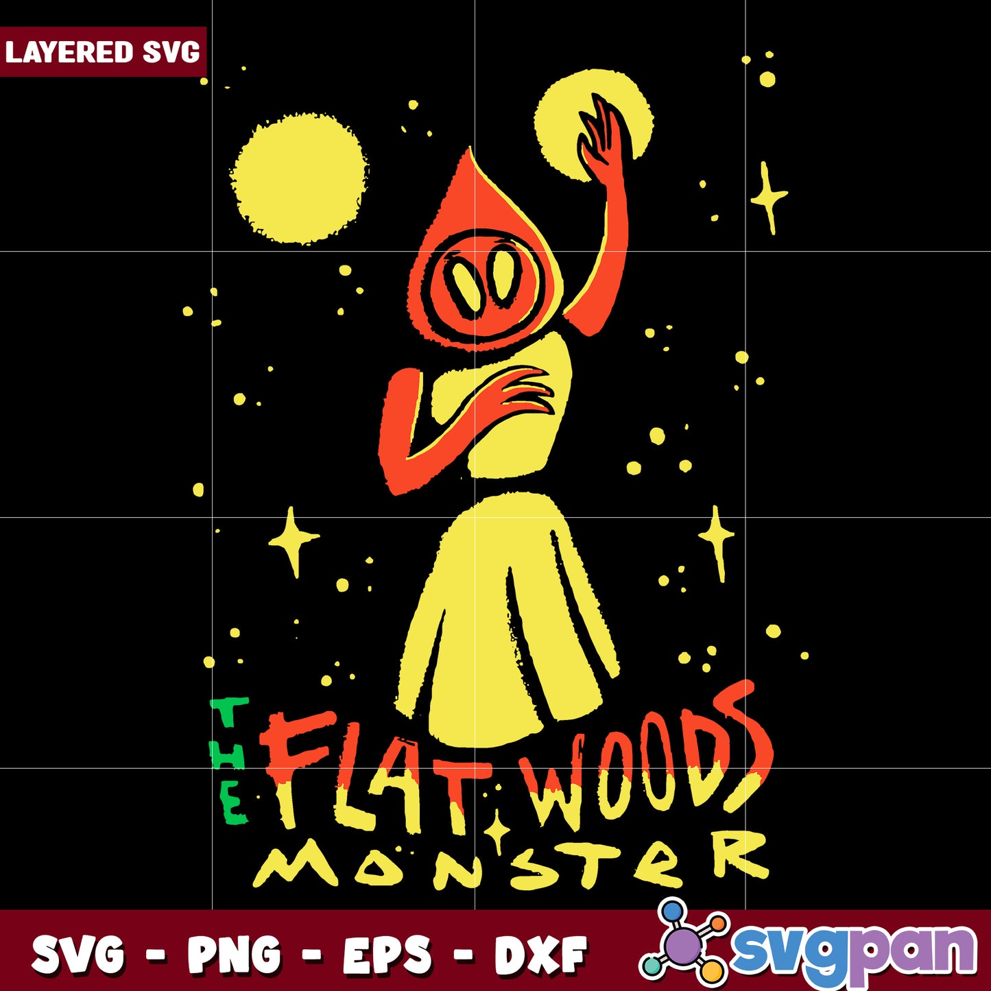 Flatwoods monster horror svg, halloween killers nights svg, spookycharacters svg