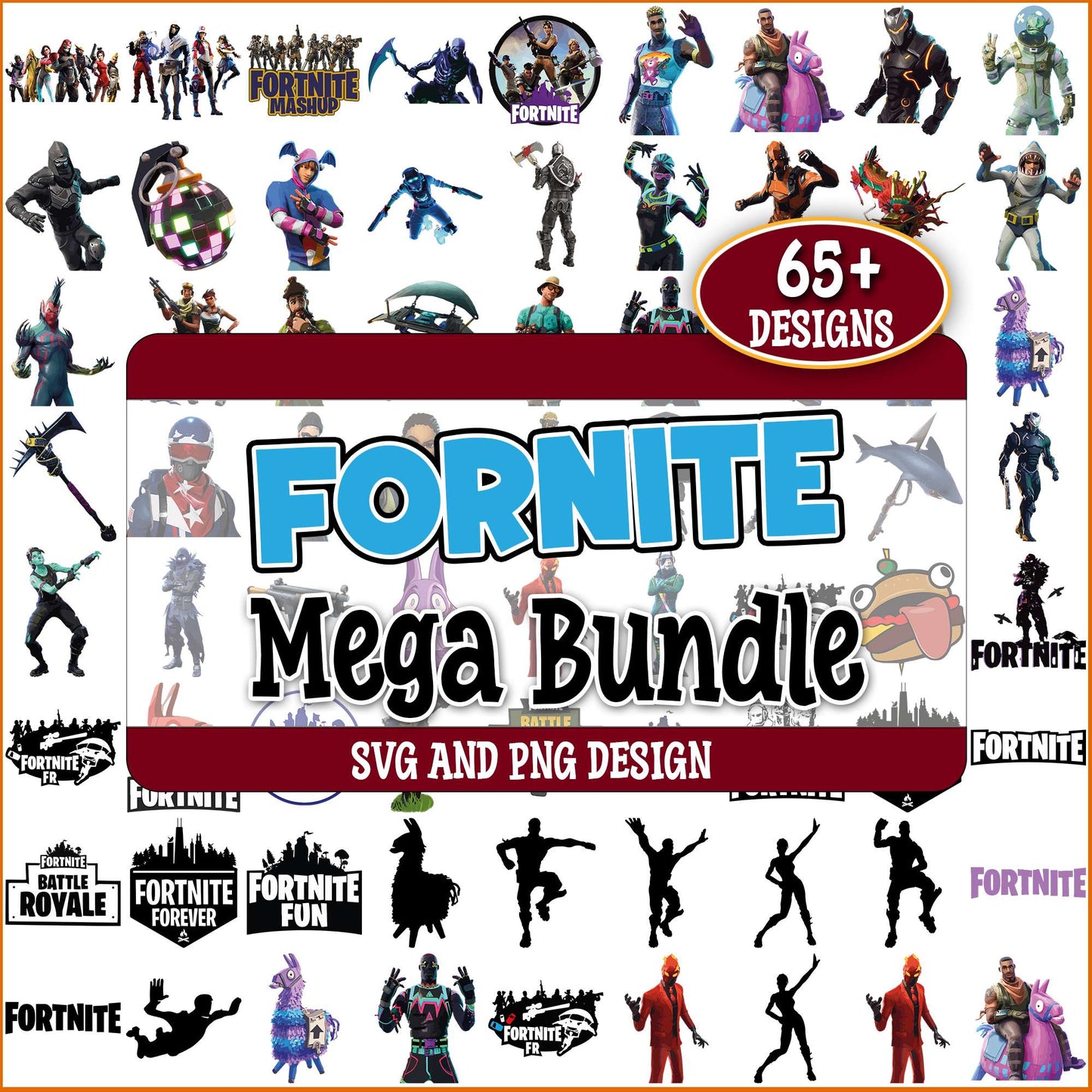 Fortnite games svg bundle