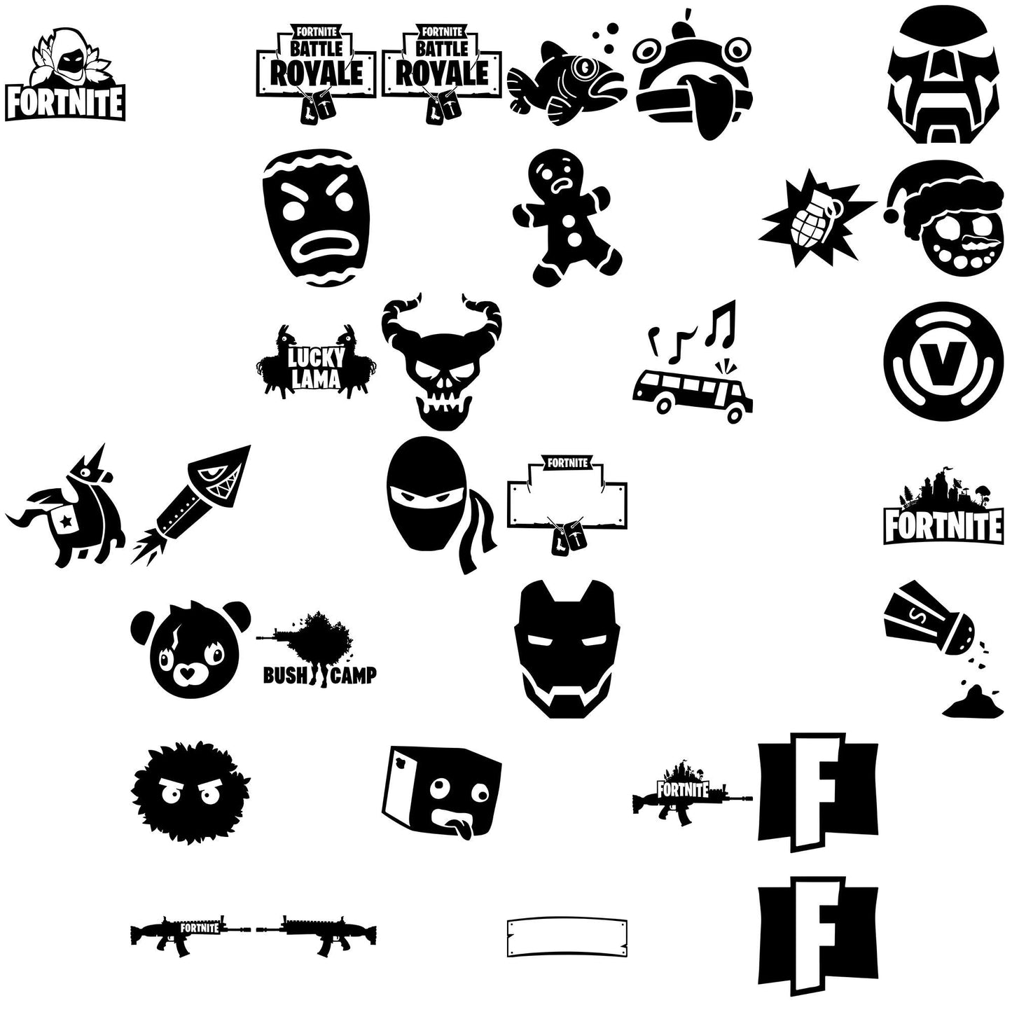 Fortnite image svg bundle, fortnite svg, fortnite item shop svg