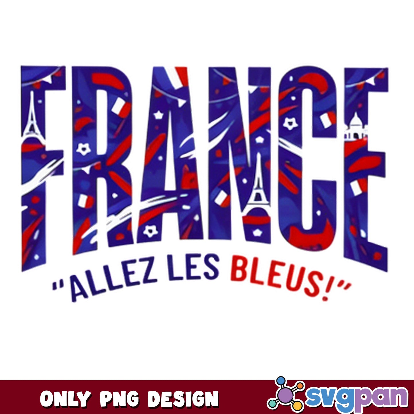 France Allez Les Bleus PNG, French Football Team PNG, Soccer PNG