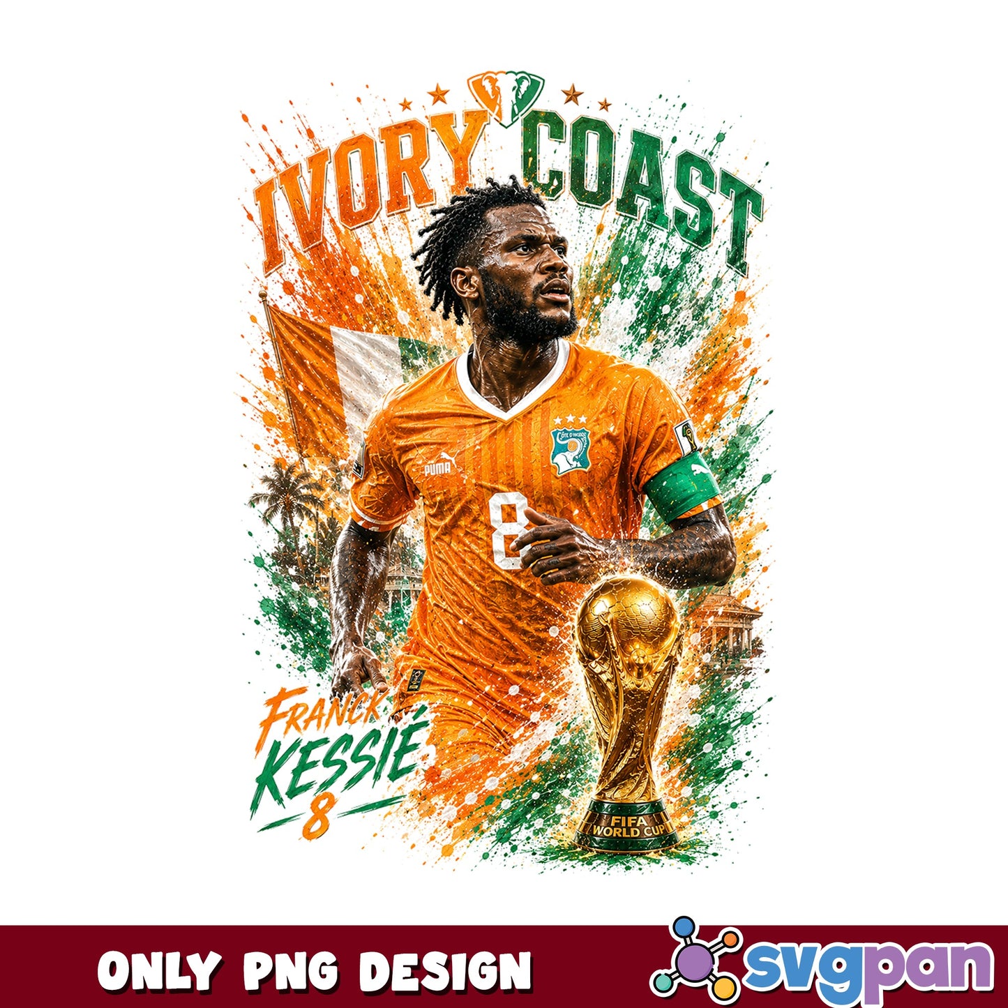 Franck Kessie Ivory Coast PNG, Soccer Player PNG, FIFA World Cup PNG