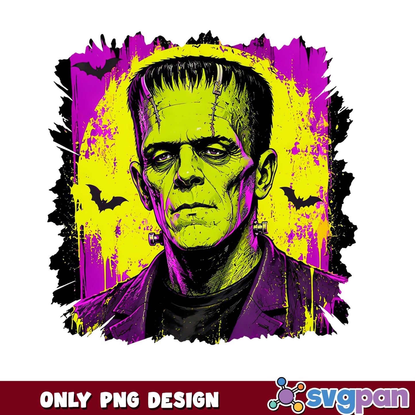 Frankenstein Halloween PNG, Horror Monster PNG, Spooky PNG