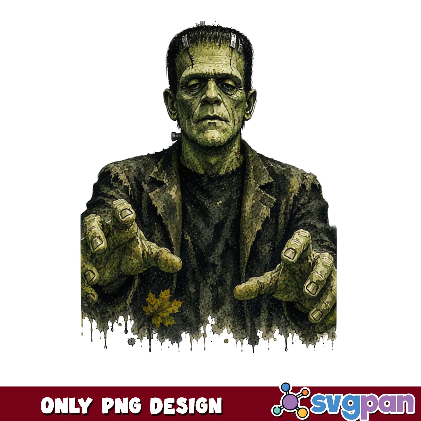 Frankenstein Monster Halloween PNG, Horror PNG, Spooky PNG
