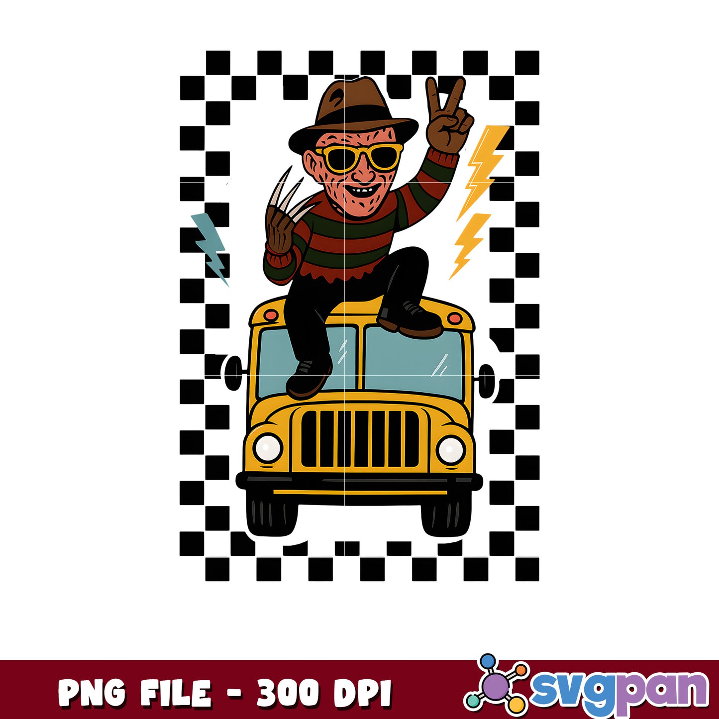 Freddy kruegers school bus png