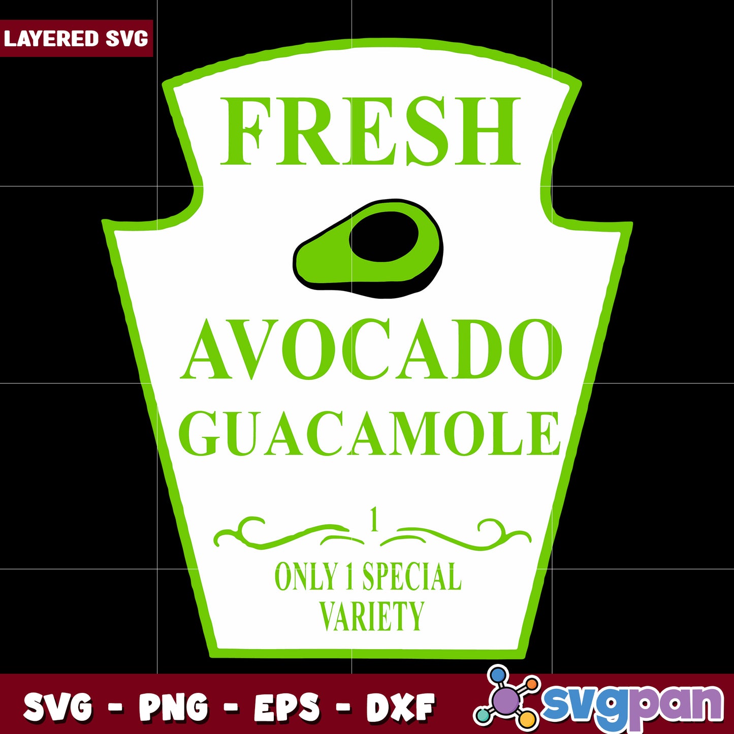 Fresh avocado guacamole svg, halloween killers nights svg, spookycharacters svg