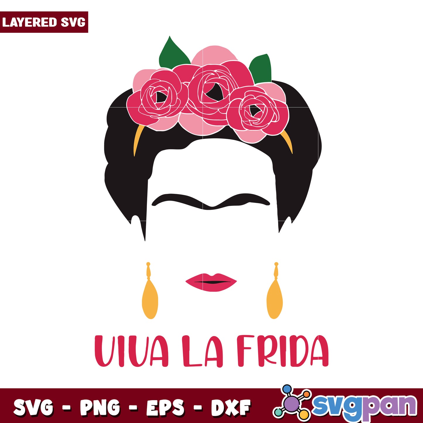 Frida Kahlo Art Design for SVG Projects, Celebrate Her Legacy Online