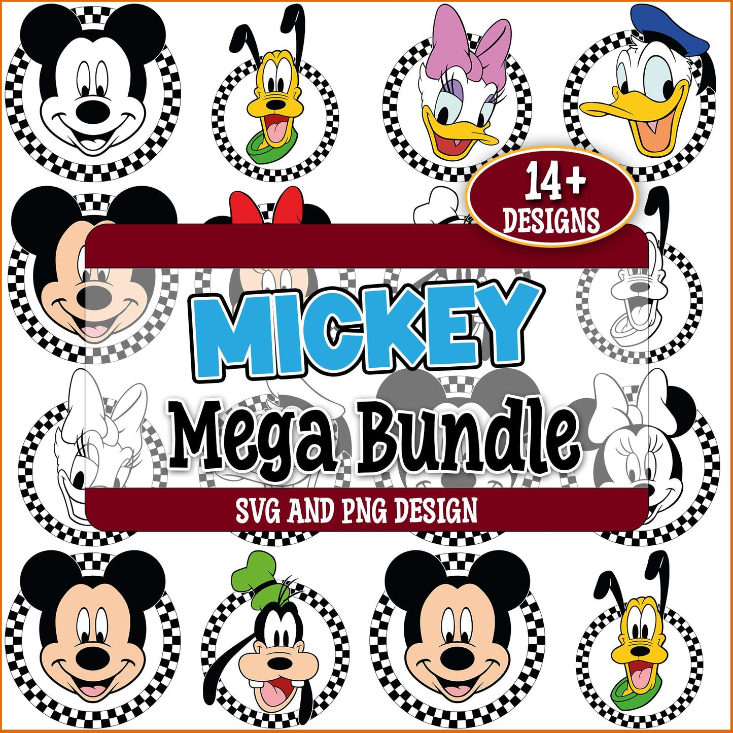 Friends mickey mouse svg bundle