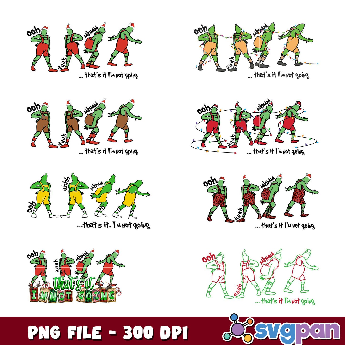 Fun Dance PNG Bundle Featuring Humorous Characters