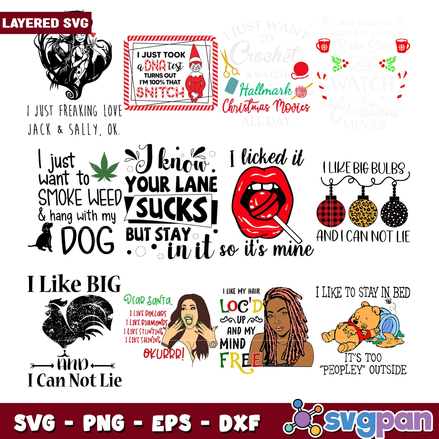 Fun and Quirky SVG Bundle for Creative Projects