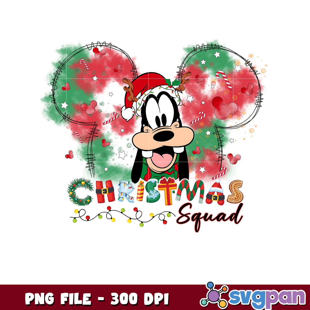 Funnny pluto christmas png, spirit christmas png, last christmas png