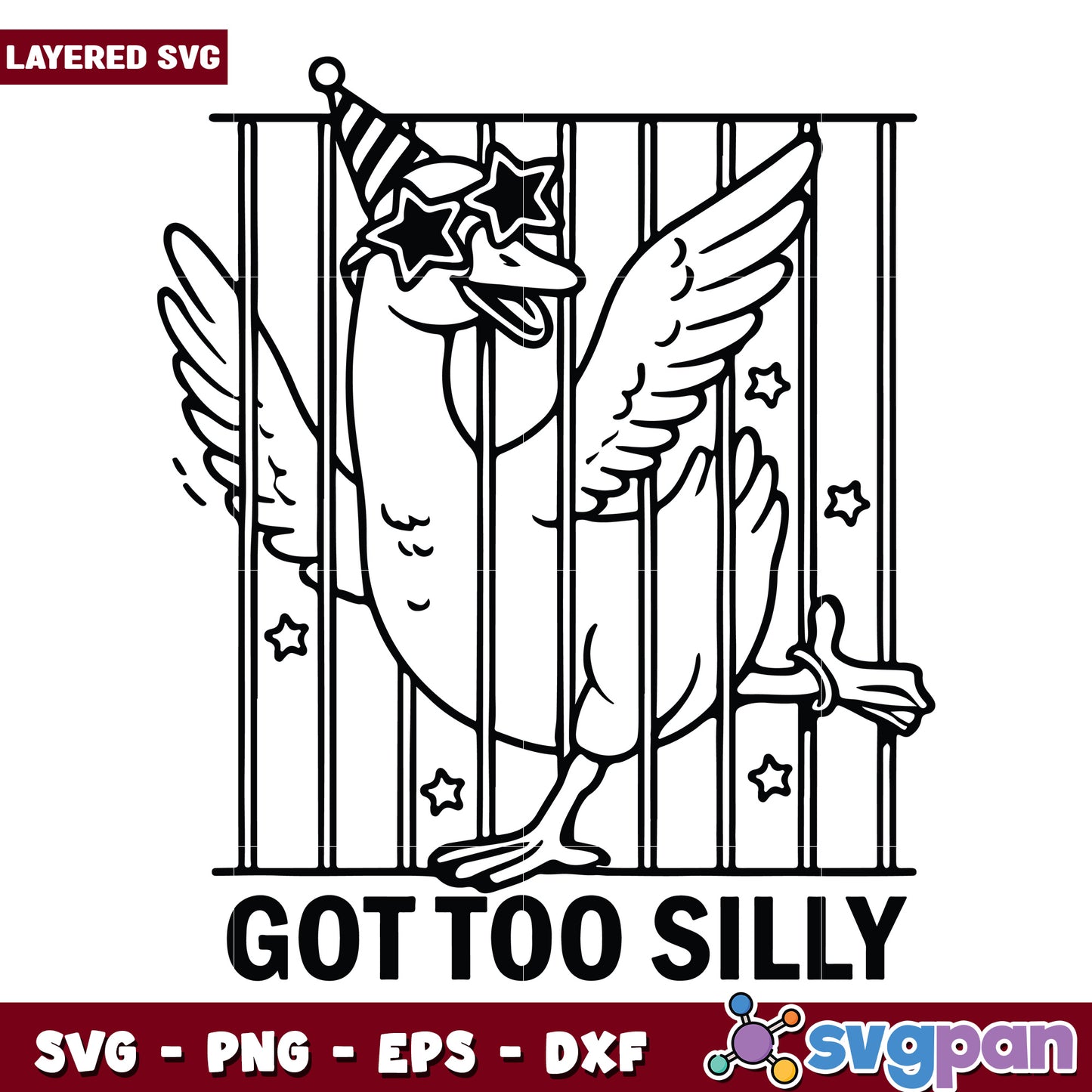 Funny goose got to silly png, silly goose humor png, cartoon goose joke png