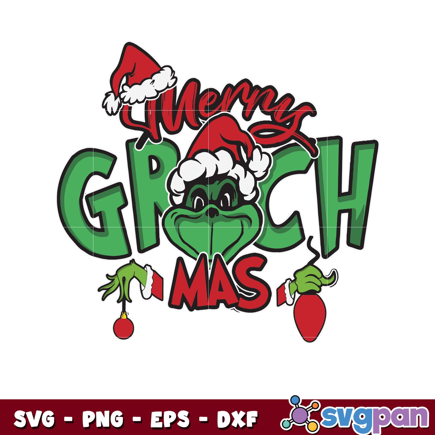 Funny grinch merry grinchmas svg