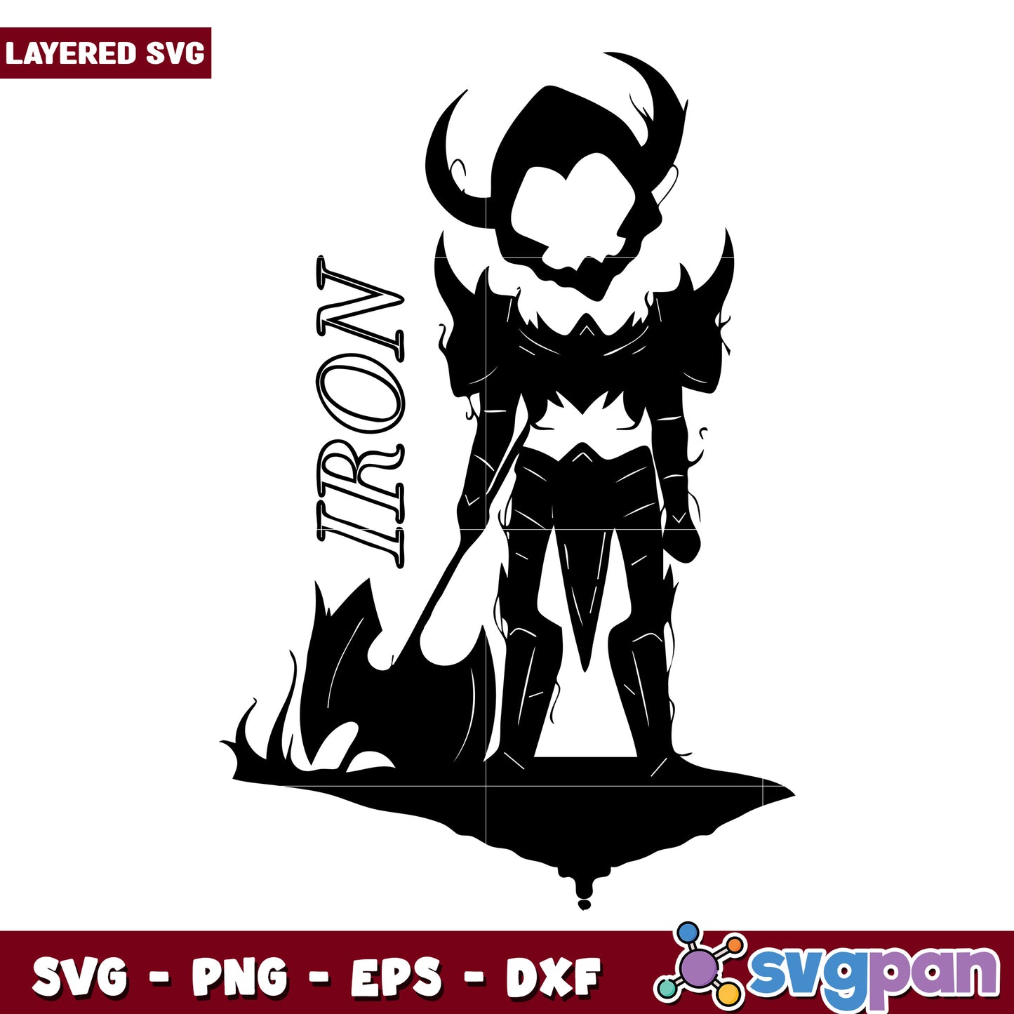 Funny iron design svg, jin woo vs beru svg, solo leveling anime svg