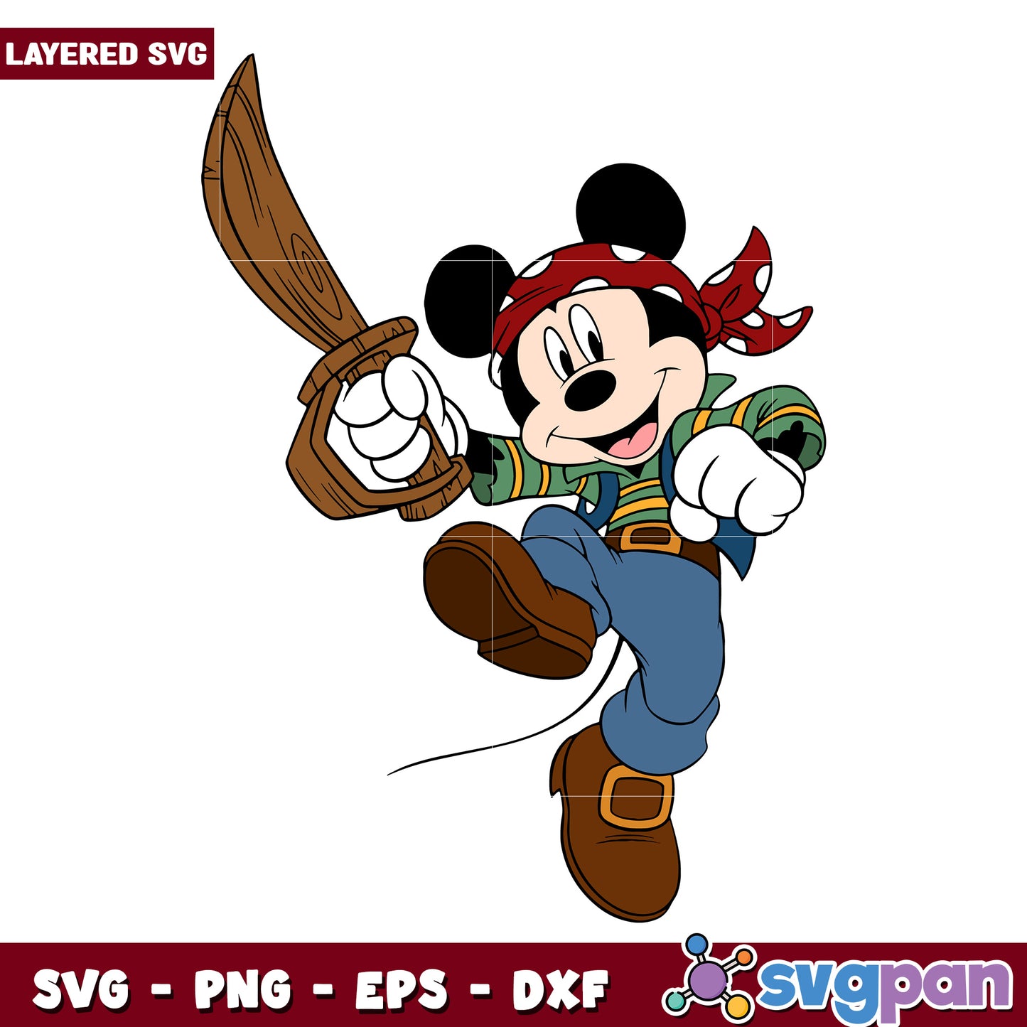 Funny mickey mouse one eye pirate design svg, mickey mouse toys svg, disneyland png