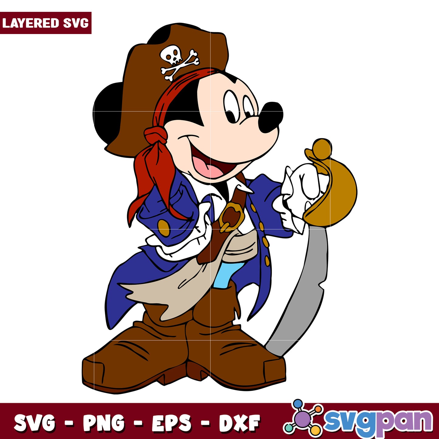 Funny mickey mouse pirate argg design svg, mickey mouse toys svg, disney movie png