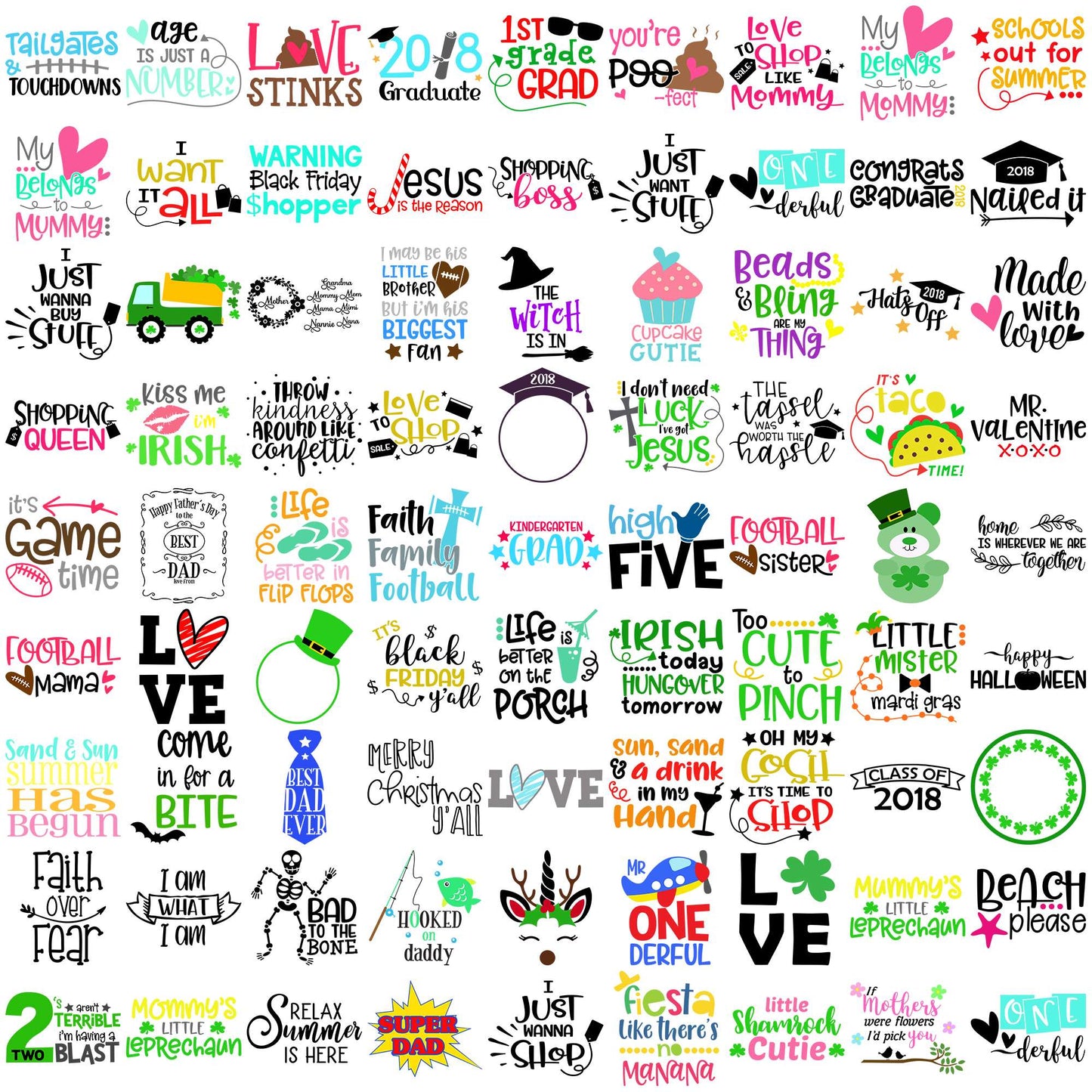 Funny quotes collection svg bundle, inspirational quotes svg, quote of the day svg