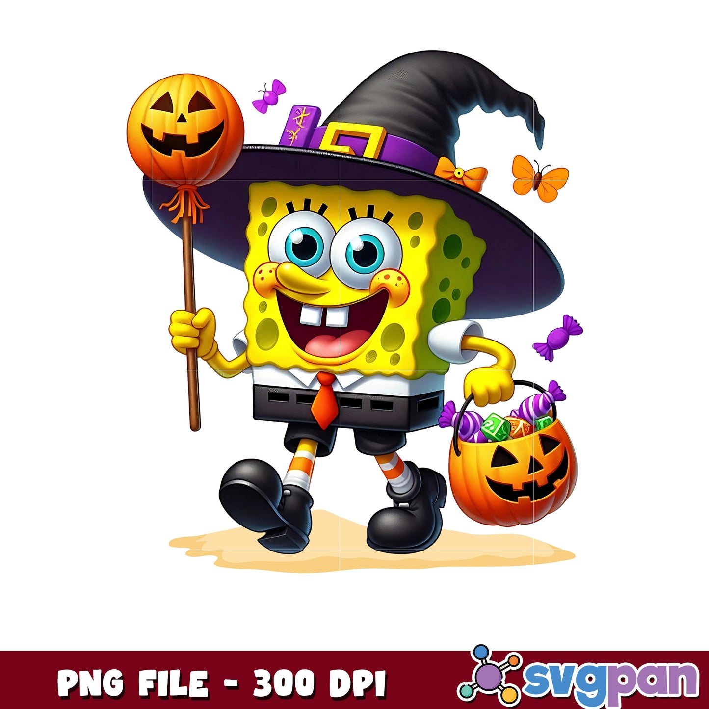 Funny sponge bob png, halloween characters png, halloween png