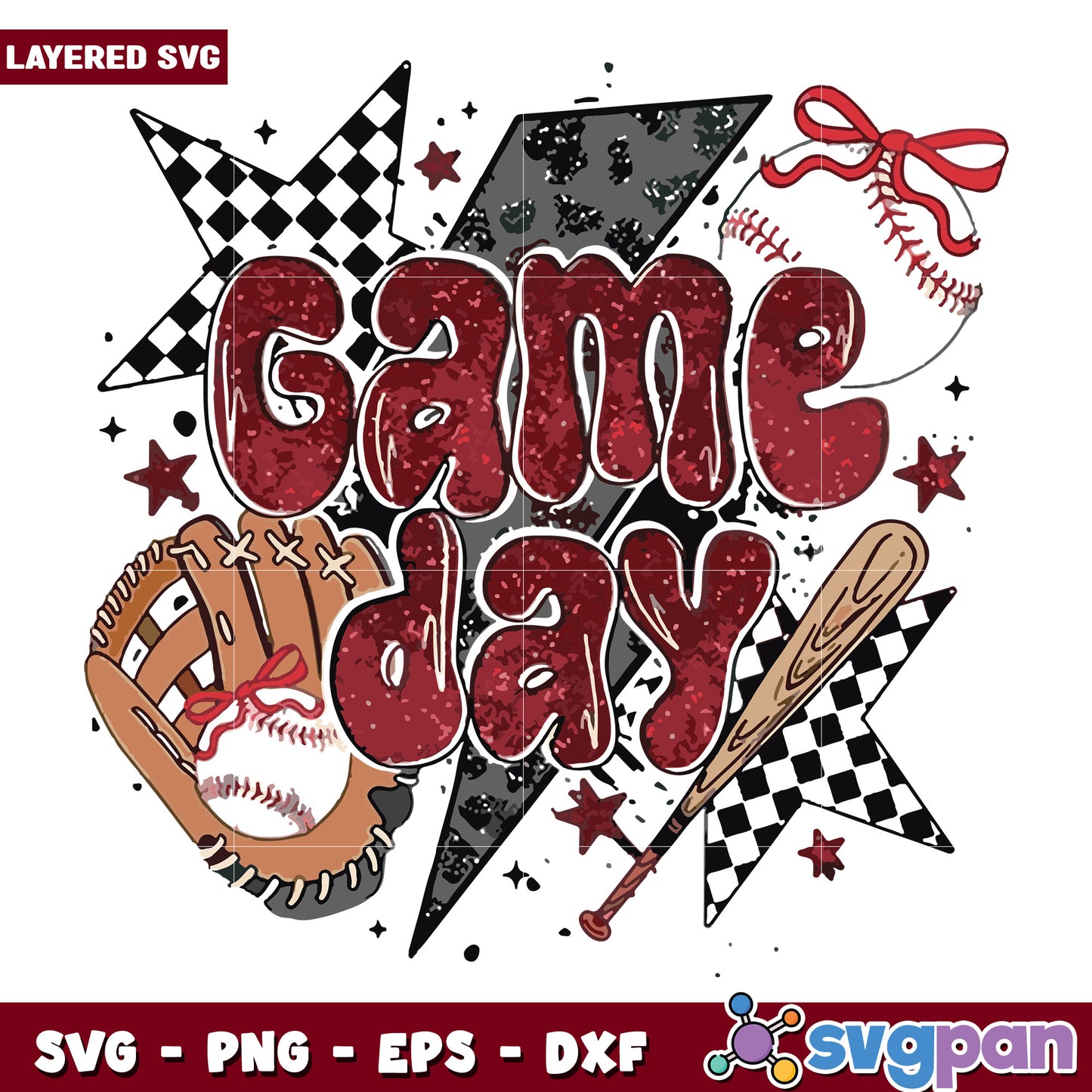 Game day creative design svg, sports day svg, baseball svg