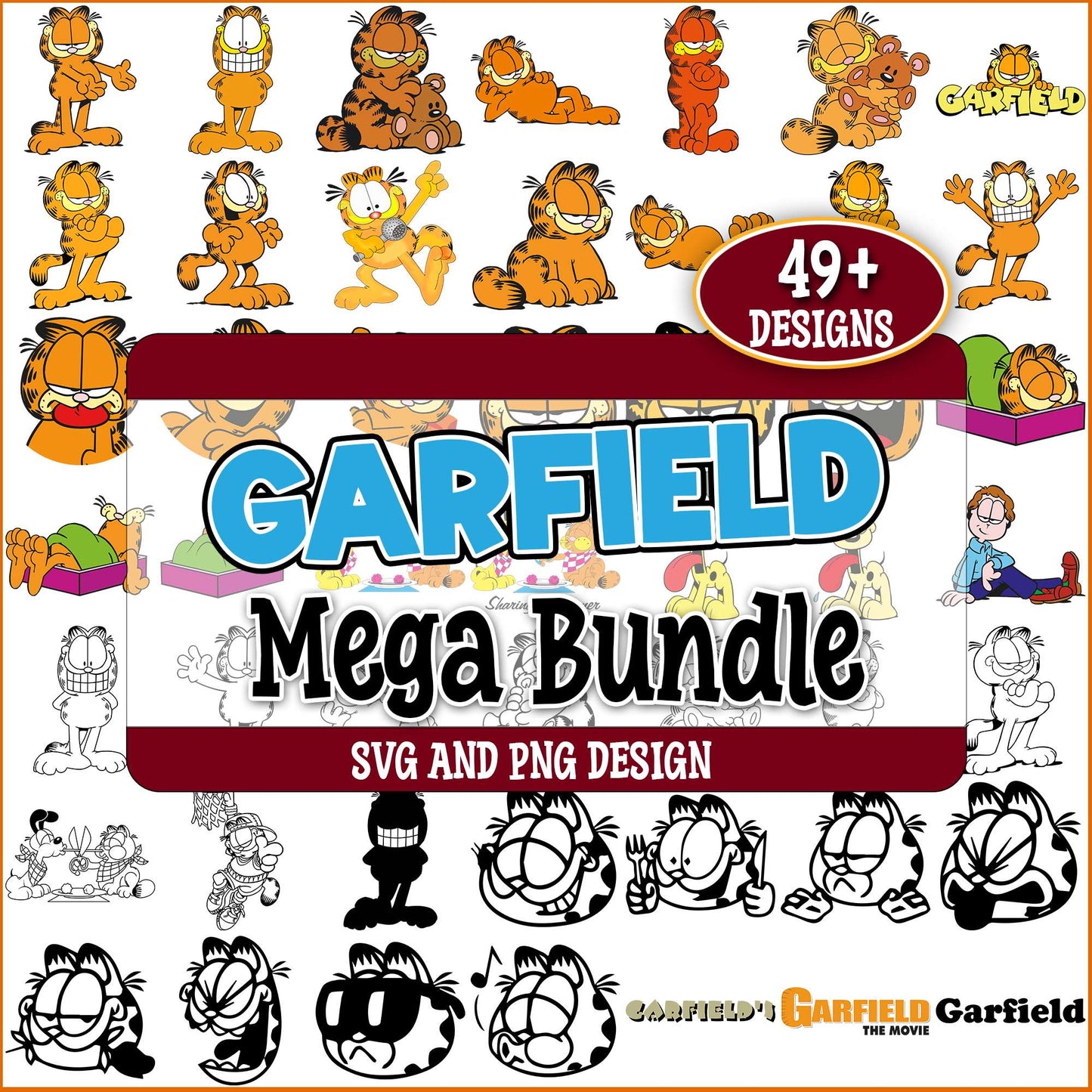 Garfield svg bundle