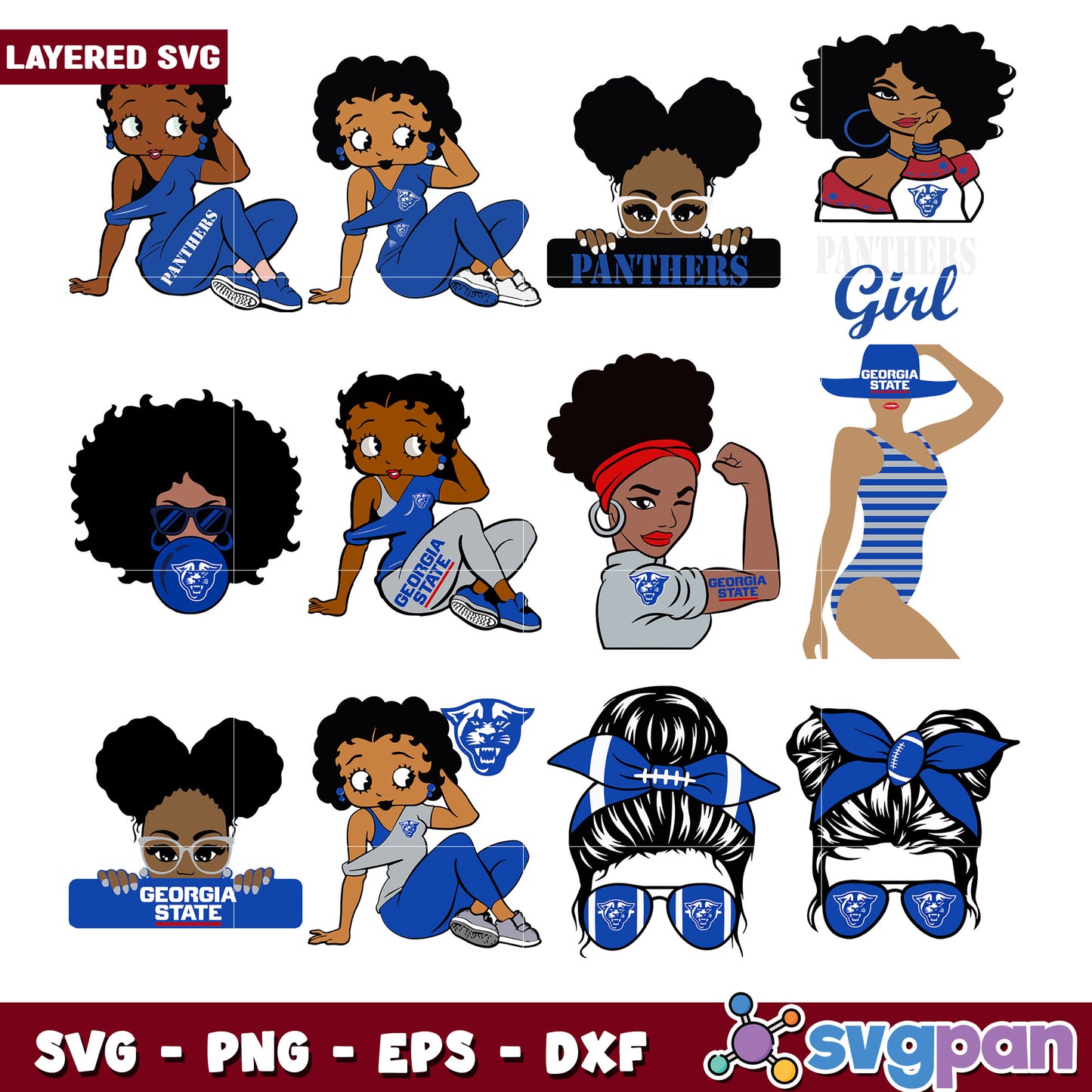 Georgia State Panthers SVG Bundle